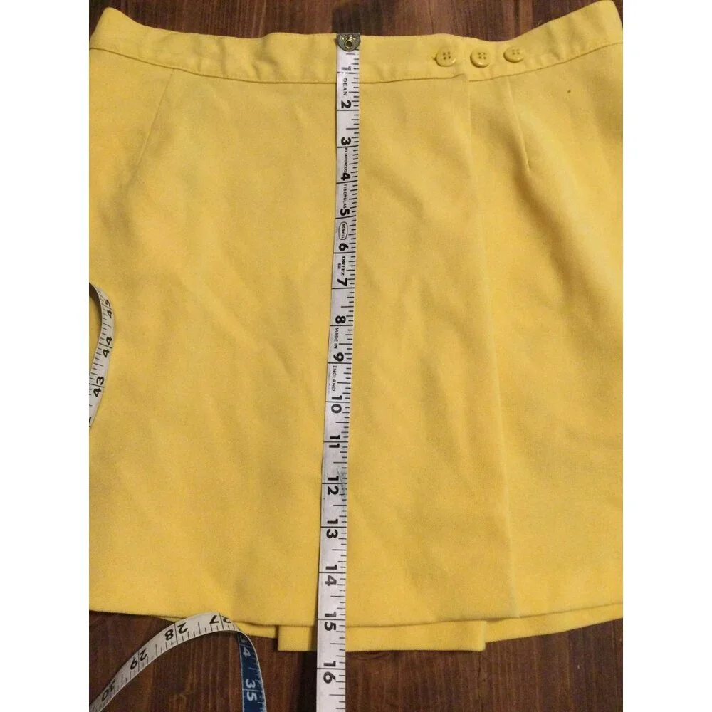 Vintage Kaelin Women's A-Line Mini Tennis Skirt Pockets Adjustable Waist Size 12